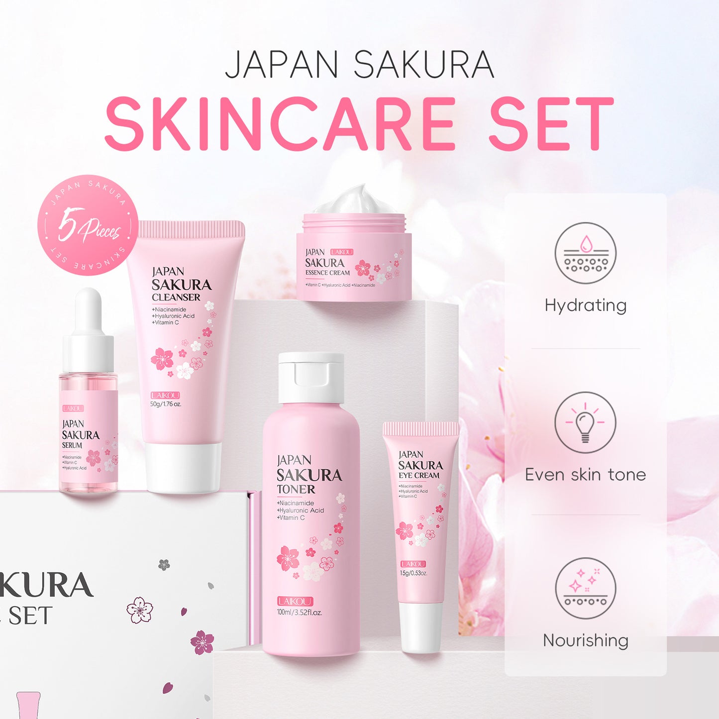 Cherry Blossom Hydration Set