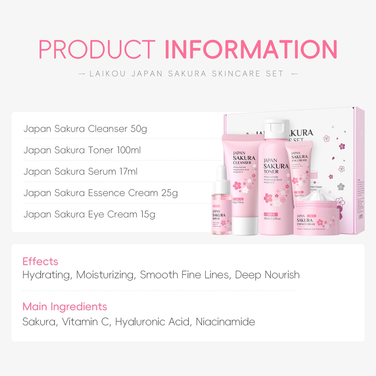 Cherry Blossom Hydration Set
